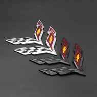 Chevrolet chevrolet corvette corvette Car Logo Car Sticker Word Logo Car Modification Black Front Re