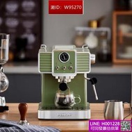 限時特賣柏翠PE3690復古義式濃縮咖啡機家用小型全半自動專業蒸汽打奶泡
