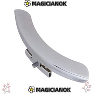 MAGICIANOK Banjo Armrest, Silver Metal Material Banjo Parts, Durable Instrument Accessory Banjo Acce