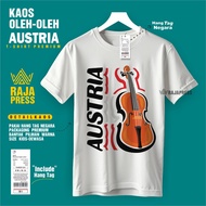 AUSTRIA SOUVENIR T-SHIRT VIENNA WITH HANG PREMIUMTAG MADE IN 30S COTTON PREMIUM SOUVENIR GIFT