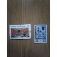 Vintage trinidad and tobago stamps 80 cents and 20 cents | A package