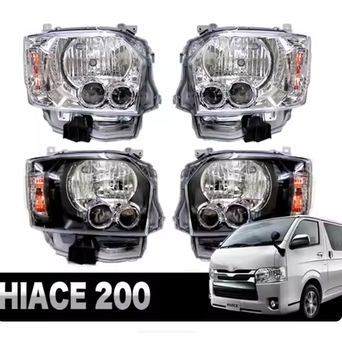 LED HeadLights for TOYOTA HIACE HIACE200 14-18 RHD style led DRL Car head lamp Assembly Signal Auto 
