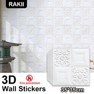 Wallpaper size 35X38.5cm Wall Stickers PE Foam 3D WallPaper Brick safety Waterproof Self Adhesive