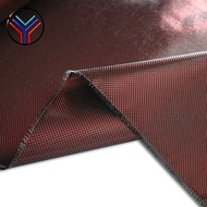 Carbon fiber cloth coarse red+silver 3k red carbon fiber metal silver wire mixed fabric