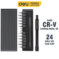 Bộ Tua Vít Đa Năng Deli 25 Chi Tiết Cao Cấp Chính Hãng - Thiết Kế Hiện Đại Đầu Vít Từ TÍnh Dễ Dàng S