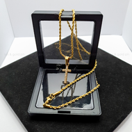 SMALL ICE CRYSTAL GOLD NECKLACE  High Quality and Authentic 316L stainless steel with Hypo allergeni