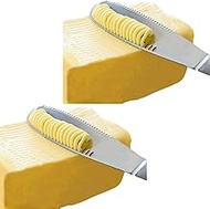 Stainless Steel Butter Spreader, Butter Knife - 3 in 1 Kitchen Gadgets (2 Set)