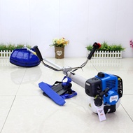 Komatsu HR443 pemotong rumput dua lejang yang dipasang di sisi, enjin petrol, mesin merumput rumah t