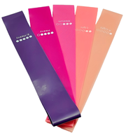 TEMU 5pcs Resistance Band Set With 5-40 Lbs Tension For Strength Training Of Thighs, Calves, Hips, ,