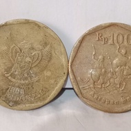 uang koin 100 Rupiah tahun 1995