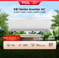 TCL CSA/KEI Series Inverter Aircon Split-type Air Conditioner 0.7/1.0/1.5/2.0/2.5 HP (White)