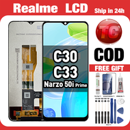 LCD REALME C30/ C33/ Narzo 50i Prime Compatible For Original Glass Touch Screen Digitizer