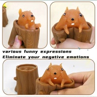 Cute Squishy Toys Cheese Mouse Toys Funny Rat Cup Squeeze Cup Toys for Kids Stress Reliever Toys
