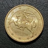 Koin Lustre 334 - 10 Cent Euro Lithuania Tahun 2015