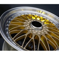 15 16 17 18 20 22 24 Inci 2 Keping Rim Roda Chrome Cekung Dalam 5x114.3 5x130 5x120 Untuk Julat Audi