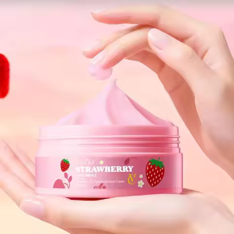 SADOER 70g Moisturizing Hand Cream Strawberry Flavor, Hand Cream Autumn And Winter Moisturizing Skin