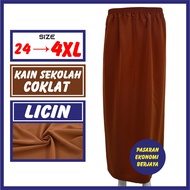 KAIN KURUNG SEKOLAH COKLAT MRSM KOSHIBO LICIN SUSUN TEPI/ BROWN GIRLS SCHOOL DRESS KAIN SEKOLAH PENG