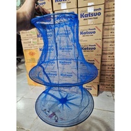 BLUE POLYNET BASKET NO.1 2 3 4 / KOJA FISH NEWSPAPER Fishing Net Jaring Ikan Bubu Ikan