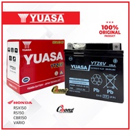 Yuasa Nmax V2/ RS150R /RSX/CBR150/Vario Battery /Bateri Kering YTZ6V 12V 5AH /10HR Standard 100% Ori