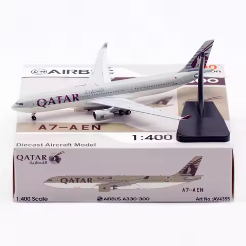 AV4355 Alloy Collectible Plane Gift Aviation 1:400 QATAR Airways Airbus A330-300 Diecast Aircraft Je