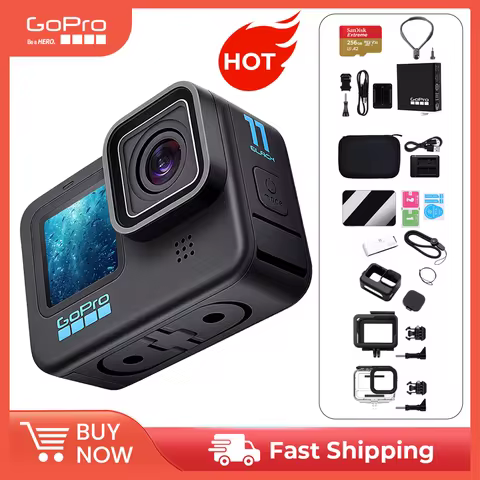 Gopro Hero 11 Black Action Camera Hyper Smooth 5.0 Cycling Record Night Scene Shooting Professional 