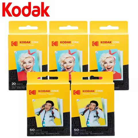 Kodak Zink2X3 inch 20/40/50/60/80/100 Sheets Photo Paper PRINTOMATIC/Smile Kodak Photo Paper Instant