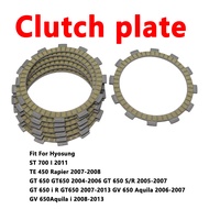 Clutch Friction Disc Plate Kit Fit For Hyosung TE 450 Rapier GT650  GT 650 S R i  GV650 Aquila ST700