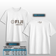 KATUN Fiji Airways T-Shirt MS10 Maskapai T-Shirtmerchandise, 30s Combed Cotton