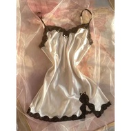 Women's Aa Casual Aa Dress Summer Streetwear Bow Cute Lace Grunge Vintage Haruku Emo Girls Slim S