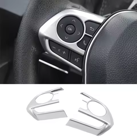 Car Steering Wheel Button Cover For Toyota RAV4 XA50 Corolla E210 Camry Corolla Cross 2019 2020 2021