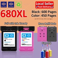 Compatible HP 680 HP 680XL HP 680XXL Ink Cartridge HP 680 Black HP 680 Ink Refillable Ink Cartridge for 2135 2676 3835