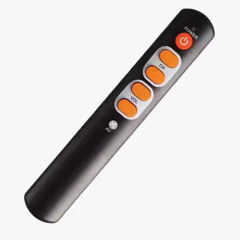 Learning Remote Control with Big Buttons, 6 Keys Universal Remote Control Smart Controller for TV ST