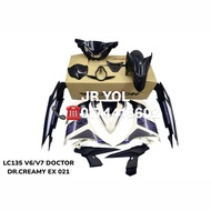 COVERSET YAMAHA 135LC V6/V7 VDOCTOR CREAMY EX