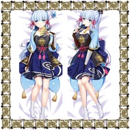 Genshin Impact Anime Nhập vai Dakimakura Gối Trường hợp Kamisato Ayaka Hai mặt In Moegirls Body Gối