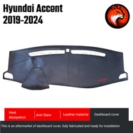 HYUNDAI ACCENT 2019-2025 LEATHER DASHBOARD COVER, car accessories, hyundai car matting