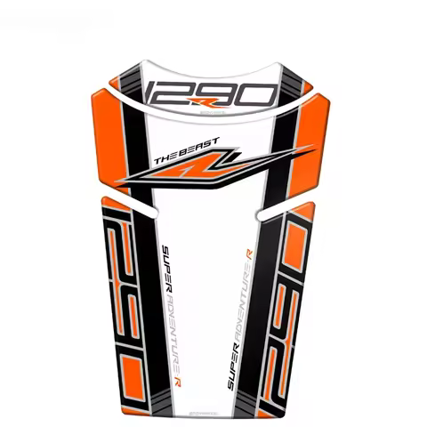 For KTM 1290 Super Adventure S 2017 2018 Motorcycle Tank Pad Protector Sticker Fish Bone 3D