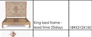 carved wood 雕花king size 床架 bed frame
