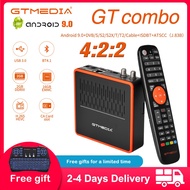 Satellite Receiver GTMEDIA GT COMBO with I8 Keyboard DVB-S2/T2/C 9.0 TV BOX Amlogic S905X3 4K HD Satellite Receiver kuiyaoshangmao