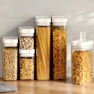 Noodle and cereal storage box, hanging noodle storage, large sealed cereal storage jar, rectangular 