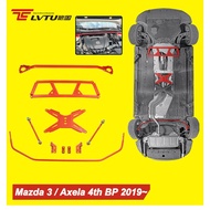Front Upper &amp; Rear Lower Brace for Mazda 3 Axela Gen 4 BP 2019~2023 Mazda 3 Car Modification Engine Room Balance Bar Stabilizer Bar &amp; Link