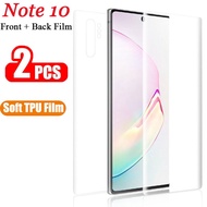 Front and Back Soft TPU Film Samsung Galaxy Note 9 8 Note 10 Lite S20 Ultra S20 plus S10e S10 Lite S9 S8 Plus Screen Protector