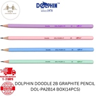 DOLPHIN DOODLE 2B GRAPHITE PENCIL  DOL-PA2B14 BOX(14PCS)