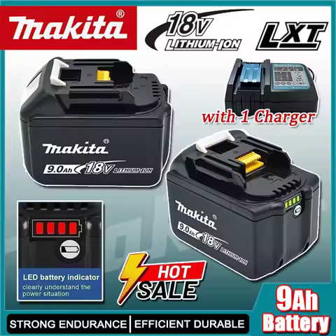 Makita 9.0Ah Battery, 18V 6.0Ah Rechargeable Battery, BL1850 BL1860, BL1890, BL1860B 9.0Ah for Makit