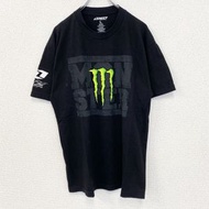 古著 OND Monster Energy 短袖印花 T 卹，圓領，黑色，L 碼