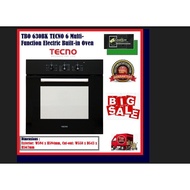 TECNO TBO 630BK  6 Multi-Function Electric Built-in Oven