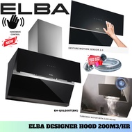 Elba Designer Cooker Hood EH-Q9126ST(BK) Gesture Motion Sensor 2000m3/HR + Elba Built In Hob EGH-K88
