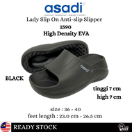 asadi EVA 1590 lady adult slip on 7 cm high slipper | KASUT WANITA SELIPAR TINGGI 7 cm [ ready stock