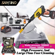 SANTINO Water Jet 1800W/180BAR 988VF Cordless Water Jet  Spray Gun Portable Car Wash High Pressure O