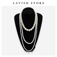 Lavish Store CK three-layer pearl necklace600533