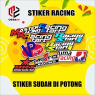 BRT, master racing, Racing Start, Uma Racing, Moto 1 Racing, Vp Racing Waterproof package stickers